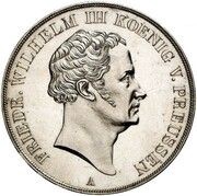 2 Thalers / 3½ Gulden - Frederick William III Pattern obverse image