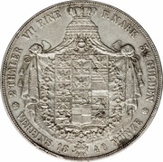 2 Thalers / 3½ Gulden - Frederick William III, Germany, 1839-1841 reverse image