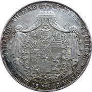 2 Thalers / 3½ Gulden - Frederick William IV, Germany, 1853-1856 reverse image