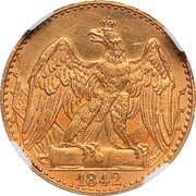 ½ Frederick d'Or - Frederick William IV, Germany, 1841-1849 reverse image