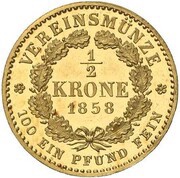 ½ Krone - Frederick William IV reverse image