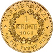 1 Krone - William I reverse image