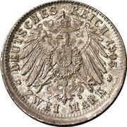 2 Marks - William II Pattern, Germany, 1905 reverse image