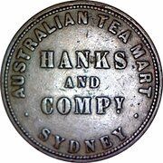 Token - Hanks and Company Sydney; New South Wales obverse image