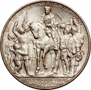 2 Marks - William II Declaration of war against Napoleon obverse image