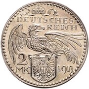 2 Marks - William II, Germany, 1913 reverse image