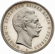 3 Mark - William II Pattern obverse image