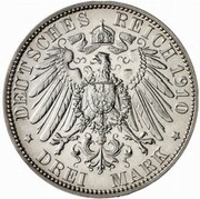 3 Mark - William II University of Berlin - Pattern obverse image