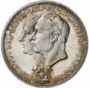3 Mark - William II University of Breslau - Pattern obverse image
