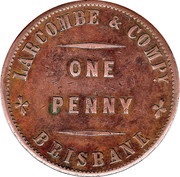 1 Penny - Larcombe and Compy. Brisbane; New South Wales obverse image