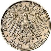 3 Mark - William II Declaration of war of Prussia against Napoleon - Copper pattern strike obverse image