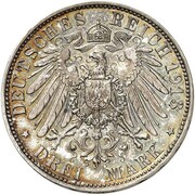 3 Mark - William II Declaration of war of Prussia against Napoleon - Pattern obverse image