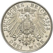 3 Mark - William II Declaration of war of Prussia against Napoleon - Pattern obverse image