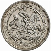 3 Mark - William II Passing of Mansfeld - Pattern obverse image