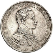 3 Mark - William II Pattern obverse image