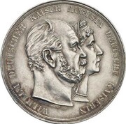 5 Mark - William II Golden Wedding Anniversary - Pattern obverse image