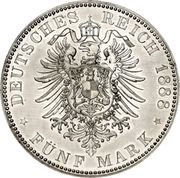 5 Mark - Frederick III reverse image