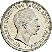5 Mark - William II Pattern obverse image
