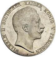 5 Mark - William II Pattern obverse image