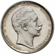 5 Mark - William II Pattern obverse image