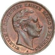 10 Mark - William II Copper pattern strike obverse image
