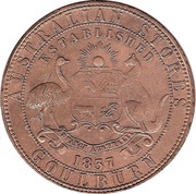 1 Penny - Davies Alexander and Co Goulburn; New South Wales obverse image