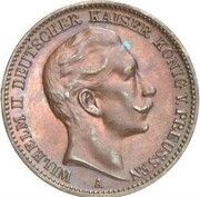 20 Mark - William II Copper pattern strike obverse image