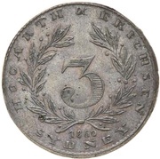 3 Pence - Hogarth, Erichsen and Co Sydney; New South Wales obverse image