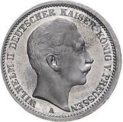 20 Mark - William II Pattern obverse image
