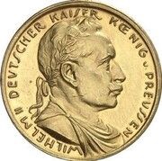 20 Mark - William II Pattern, Germany, 1913 obverse image