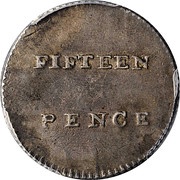 15 Pence - George III - Dump New South Wales Colony reverse image