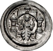 Denier Bracteate - Beatrix II of Winzeburg, Frederick II of Sachsen-Sommerschenburg obverse image