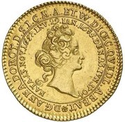1 Ducat - Anna Dorothea Death of Anna Dorothea obverse image