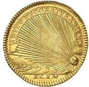 1 Ducat - Anna Dorothea Death of Anna Dorothea, Germany, 1704 reverse image