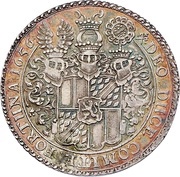 1 Thaler - Christian I, Germany, 1656-1657 reverse image