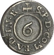 1 Körtling - Frederick William, Germany, 1647-1650 reverse image