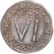 6 Pfennig - George William, Germany, 1620-1621 reverse image