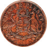 1 Penny - T.F. Merry and Co Toowoomba; Queensland obverse image