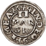 2 Mariengroschen - Wolfgang William, Germany, 1644-1646 reverse image