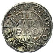 2 Mariengroschen - Frederick William, Germany, 1647-1667 reverse image