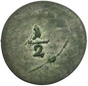 ½ Kreuzer, Germany, 1703 reverse image