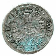 2 Kreuzer, Germany, 1701 reverse image