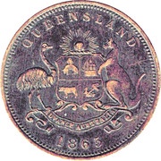 1 Penny - John Pettigrew and Co Ipswich, Queensland obverse image