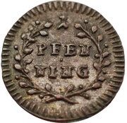 1 Pfennig, Germany, 1747-1766 reverse image