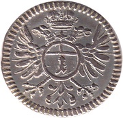 1 Kreuzer, Germany, 1706-1732 reverse image
