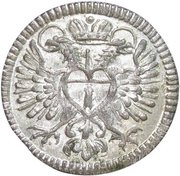 1 Kreuzer, Germany, 1738 reverse image