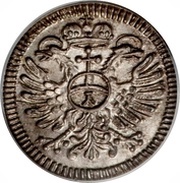 1 Kreuzer, Germany, 1744-1752 reverse image