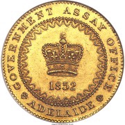 1 Pound - Victoria Adelaide Pound - Dentilated; South Australia obverse image