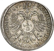 ½ Thaler, Germany, 1665-1694 reverse image