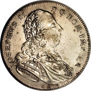 ½ Thaler, Germany, 1775 reverse image